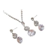 European and American cross-border best-selling women's jewelry, light luxury evening dress accessories, 3-piece set, bracelet, necklace, earrings Item Picture